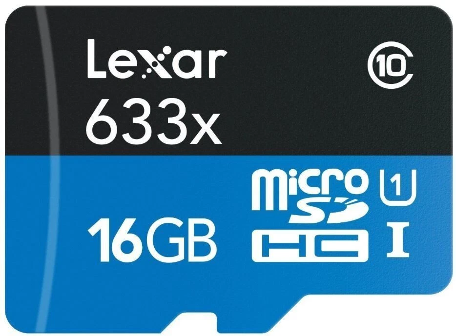 LEXAR 633X  16GB MicroSD HC Card - Class 10 - Image 1 of 1