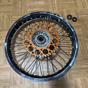 15-22 KTM 125 150 250 350 450 SX SXF XCF OEM BLACK EXCEL 19" REAR WHEEL RIM HUB - Bild 1 von 11