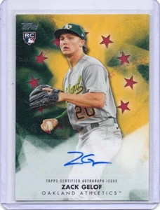 Serie 1 Topps 2024 - Autógrafos de estrellas de béisbol Zack Gelof #BSA-ZG rojo/25 (AU, - Imagen 1 de 2