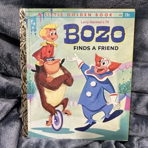 Vintage Little Golden Book - Bozo Finds a Friend- 1962 Children’s Clown BS5 - Picture 1 of 10