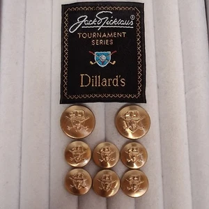 Blazer Jack Nicklaus Dorado Botones 8 2-Grandes, 6-Pequeños Waterbury - Imagen 1 de 3