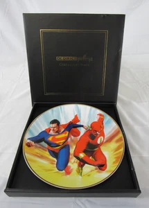Superman vs The Flash DC Direct Gallery Porcelain Collector Plate Alex Ross - Picture 1 of 5