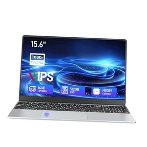Gaming laptop,15.6 inch Laptop Computer,Celeron N5095 Processor,16GB RAM,512GB - Picture 1 of 8