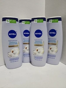 Menge 4 NIVEA Verwöhnendes Duschgel mit pflegendem Serum 20 Oz Kokosnuss & Mandel  - Bild 1 von 5