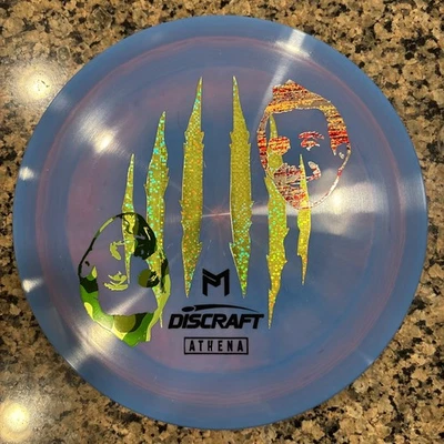 Discraft Athena Paul McBeth Mcfaces error de impresión 173-174 g remolino azul Foto 1 de 3