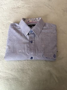 mens shirts long sleeve regular fit Nice Blue & White Colour See Photo’s - Picture 1 of 6