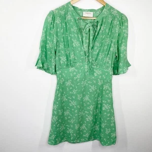 Auguste The Label Maeve Mimi Vibrant Green Mini Dress Women's Size 4 NWOT - Picture 1 of 10