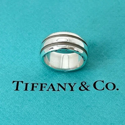 AUTHENTIC Tiffany & Co Ring-  GROOVE Atlas ring- Vintage 1995- size L - Image 1 of 4