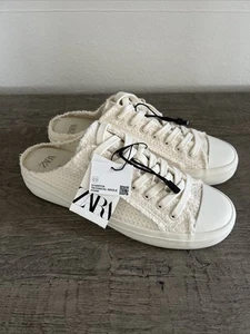 NEU ZARA Damen-Sneaker hinten offen ecru 9 - Bild 1 von 8