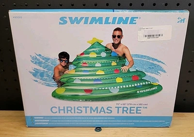 Swimline 70" Christmas Tree Inflatable Pool Mattress Raft Float NIB #90093 - Image 1 of 3