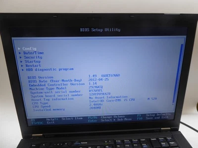 Lenovo Thinkpad T410s Notebook Intel i5 M520 2GB DVD senza batteria HDD NT va... - Immagine 1 di 4