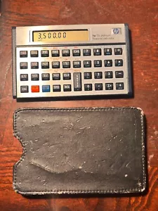 hp 12c platinum silver financial calculator circa 2003 - Picture 1 of 6