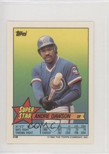 1989 Topps Super Star Sticker Back Cards Andre Dawson Jose Canseco ( 171) HOF