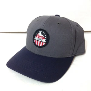 COORS LIGHT HAT gray&navy blue black stars stripes american flag beer snapback - Picture 1 of 7