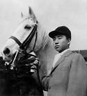 Akihito Emperor of Japan as crown prince with his horse 1955 Old Photo