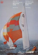 GAMES OF THE XXI OLYMPIAD MONTREAL CANADA 1976 OLYMPIC YACHTING ORIGINAL POSTER
