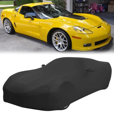 For 2013-2021 Subaru WRX STI Indoor Car Cover Stain High Stretch Dustproof Black Foto 1 de 4