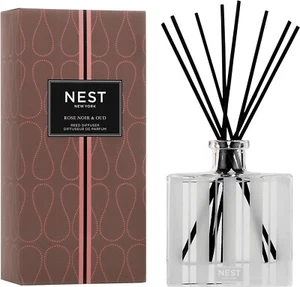 NEST New York Fragrances Rose Noir & Oud Reed Diffuser Brand New Nest Gift Box - Picture 1 of 9