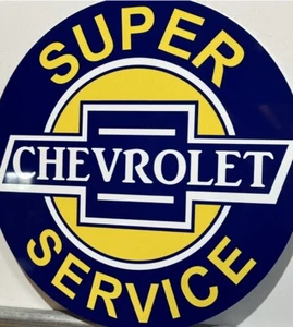 Vintage Style Chevy  Service Parts Metal Heavy Steel Quality Sign - Picture 1 of 1