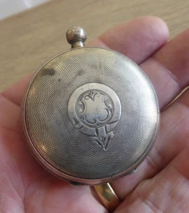 VINTAGE SILVER FOB / POCKET WATCH - Picture 1 of 8