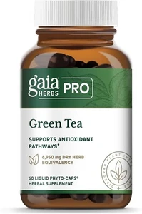 Gaia Herbs Pro Green Tea - Green Tea Herbal Supplement for Heart Health - Picture 1 of 4
