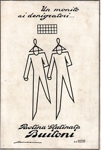 PUBBLICITÀ 1929 BUITONI PASTINA GLUTINATA - FEDERICO SENECA - FUTURISMO ART DÉCO - Foto 1 di 1