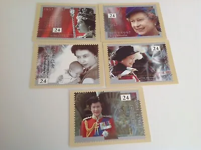 Royal Mail Stamp Card Series Phq Postcards Set Queens Fortieth Anniversary 1992 • 3.04£