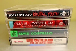 Elvis Costello 4 Great Cassettes: Spike Brutal Youth Mighty Rose Gdbye Cruel Wrd - Picture 1 of 2