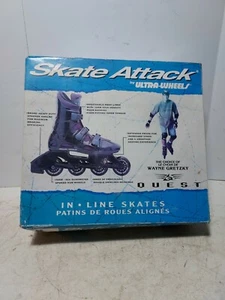 Skate Attack by Ultra Wheels Quest Inline Skates Men's 10 Wayne Gretzky  - Imagen 1 de 7