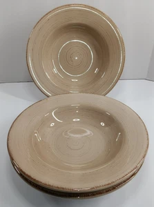 Williams Sonoma 10" Suppenschüssel Marktplatz Kakaobraun Wirbel Menge 3 - Bild 1 von 8