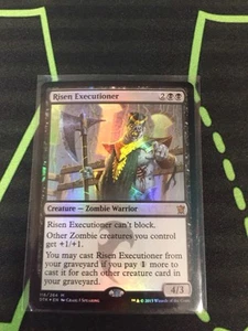MTG Magic The Gathering Risen Executioner Foil Black Zombie Lord Commander - Picture 1 of 1