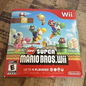 New Super Mario Bros. Wii (Nintendo Wii, 2009) Cib no para copia de reventa - Imagen 1 de 4