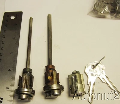 1947 1948 Dodge Plymouth Chrysler DeSoto lock set 2 doors and ignition NOS - Image 1 of 4