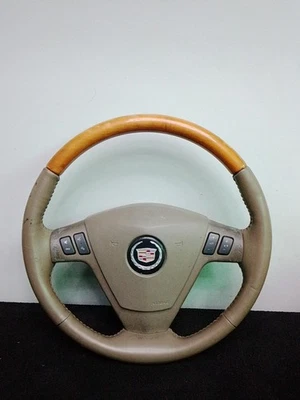 2006 Cadillac STS Steering Wheel Leather And Wood Tan OEM - Image 1 of 4