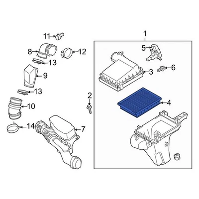 For Toyota RAV4 2016-2018 Toyota 1780137021 Engine Air Filter - Image 1 of 3