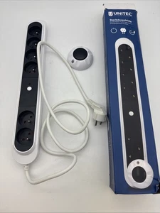 UNITEC Steckdosenleiste 6-fach mit Funk-Fußtretschalter – 1,5m Kabel, 3.680W - Picture 1 of 4