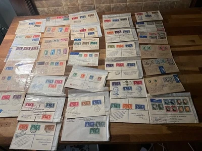 Commonwealth 1937 KGVI Coronación Primer Día Cubiertas 34x Lote 2 anuncios75 Foto 1 de 4