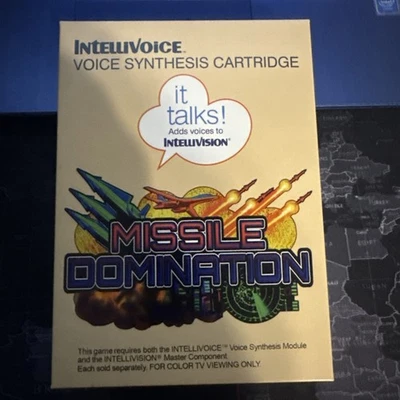 Mattel Intellivision game CIB New - Missile Domination VOICE  (command Atari ) - Image 1 of 2