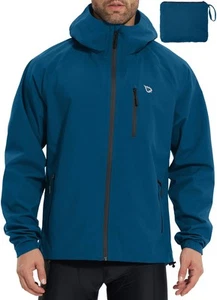 Herren Regenjacke Wasserdicht Laufen Radfahren Windbreaker Golf Wandern Ausrüstung Hoo... - Bild 1 von 6