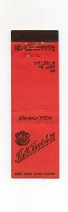 Bill Bertolotti Restaurant New York City Unused Midget Front Strike Matchcover - Picture 1 of 2