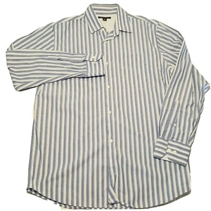 Banana Republic Herren Medium Langarm Knopfleiste hellblau gestreift - Bild 1 von 7