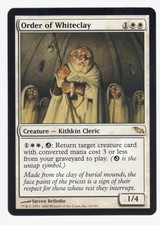 MTG Shadowmoor Rare Order of Whiteclay, M to NM, card has never been played