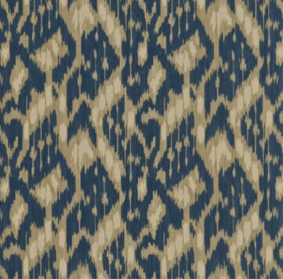 ZOFFANY CURTAIN FABRIC DESIGN "Simla" 3.6 METRES INDIGO 100% LINEN - Image 1 of 4