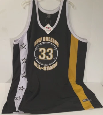 Nueva camiseta de baloncesto negra All Stars Street Ball de los 90 de Nueva Orleans #33 de colección 60 Foto 1 de 2