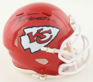 Mini Casco Trent McDuffie Kansas City Chiefs Autografato Firmato Velocità Beckett - Foto 1 di 3