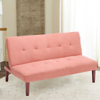Nordic Fabric Sofabed 2 Seater Sofa Couch Recliner Upholstered Sleeper Love Seat