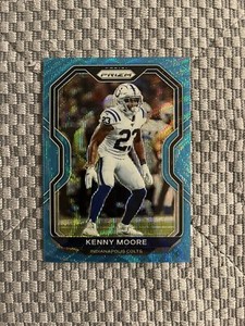 2020 Panini Prizm Kenny Moore Blue Wave Prizm /199 #90 Colts Color Match