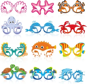 Harloon 36 Pcs Sea Animal Party Favors under Ocean Paper Glasses Ocean  - Picture 1 of 12