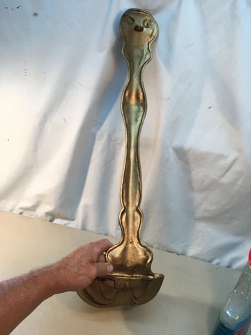 Vintage Cast Aluminum 25in Hanging Wall Art Kitchen Spoon Cover