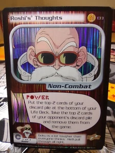 DBZ CCG DRAGON BALL Z ROSHI'S THOUGHTS #133 RARE FOIL TRUNKS 2001 - Picture 1 of 2